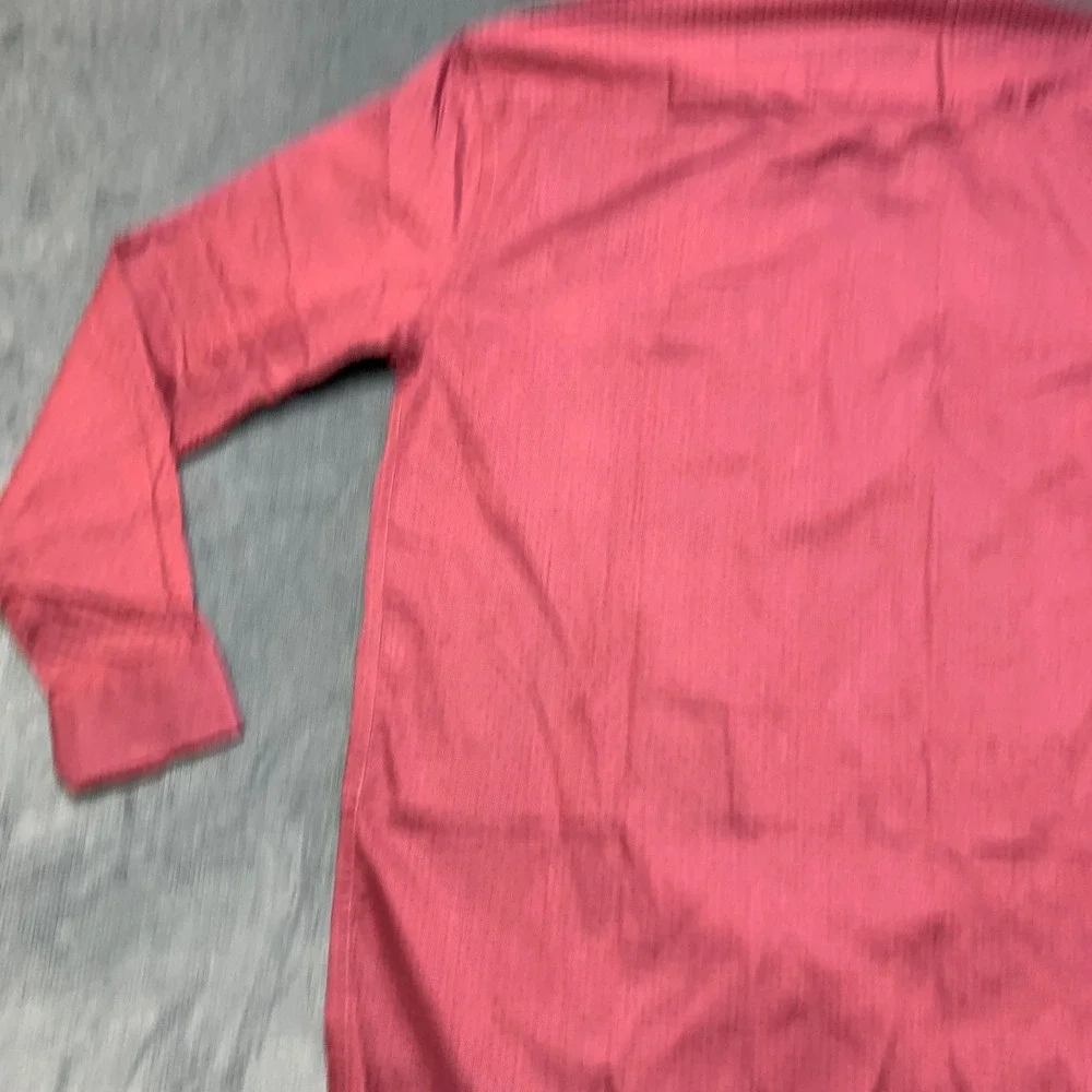 Cobb Italy Dress Shirt Mens 15.5 Pink Geometric Chest Pocket Long Sleeve Formal